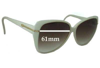 Gucci GG2111 S Replacement Sunglass Lenses - 61mm Wide 