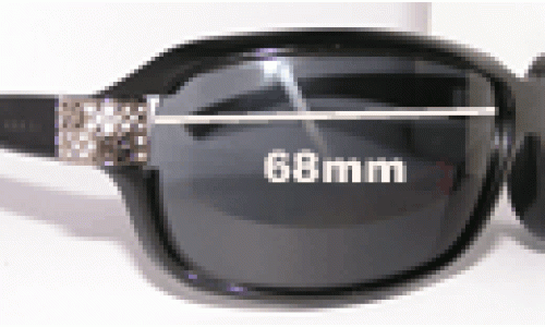 Sunglass Fix Replacement Lenses for Gucci Swarovski Ring - 68mm Wide 