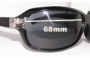 Sunglass Fix Replacement Lenses for Gucci Swarovski Ring - 68mm Wide 