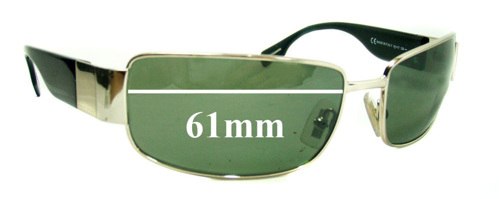 Sunglass Fix Replacement Lenses for Hugo Boss 0183/S - 61mm Wide