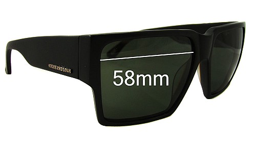 Sunglass Fix Replacement Lenses for Colab Highs and Lows HAL - 58mm Wide 