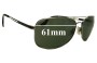Sunglass Fix Replacement Lenses for Hugo Boss 0004/S - 61mm Wide 