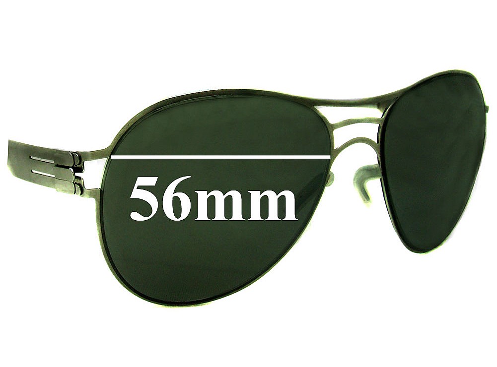 Sunglass Fix Replacement Lenses for IC! Berlin Roger - 56mm Wide Sunglass Fix Replacement Lenses for IC! Berlin Roger - 56mm Wide