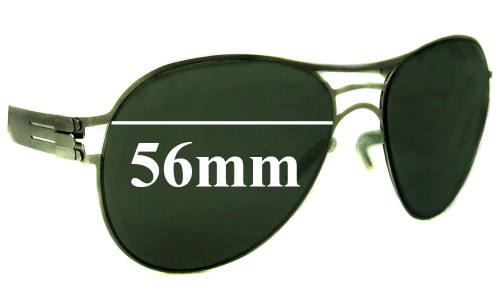 Sunglass Fix Replacement Lenses for IC! Berlin Roger - 56mm Wide 