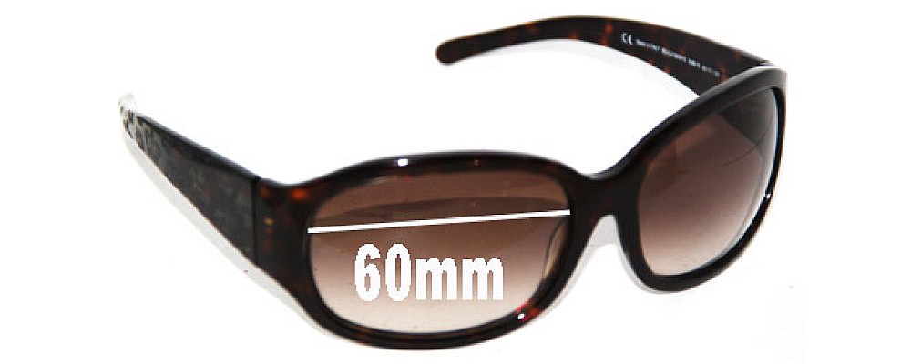 Sunglass Fix Replacement Lenses for Juicy Couture Beach Baby/S - 60mm Wide