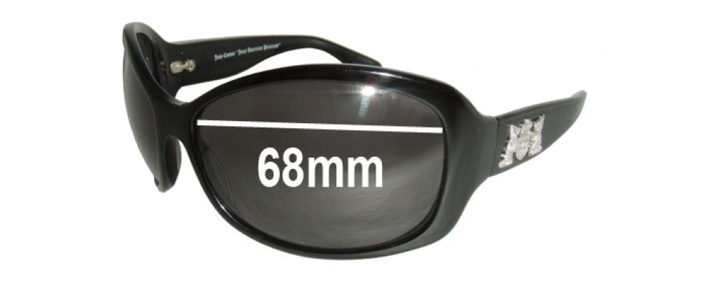 Sunglass Fix Replacement Lenses for Juicy Couture Royal - 68mm Wide