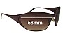 Sunglass Fix Lentes de Repuesto para Lacoste Lacoste - 68mm Wide 