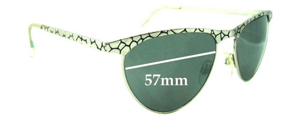 Sunglass Fix Replacement Lenses for Le Specs Crater Cats - 57mm Wide