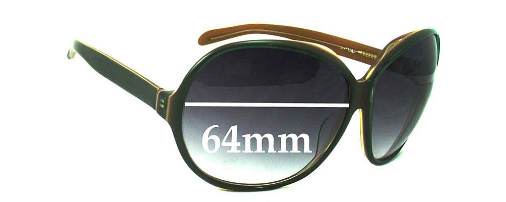 Sunglass Fix Replacement Lenses for Louenhide Unknown Model - 64mm Wide