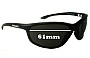 Sunglass Fix Replacement Lenses for Mako 9497 - 61mm Wide 