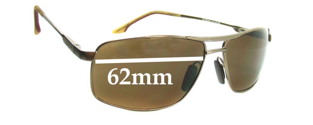 Sunglass Fix Replacement Lenses for Maui Jim MJ207 Kapena - 62mm Wide