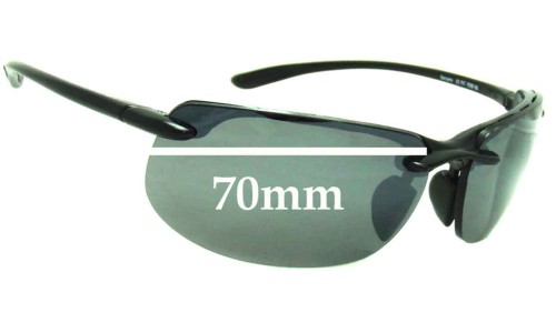 Sunglass Fix Replacement Lenses for Maui Jim MJ412 Banyans Nose Gasket Only - 70mm Wide 