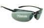 Sunglass Fix Replacement Lenses for Maui Jim MJ412 Banyans Nose Gasket Only - 70mm Wide 