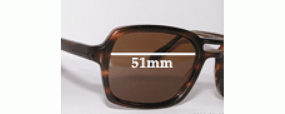 Sunglass Fix Replacement Lenses for Metzler 170 - 51mm Wide