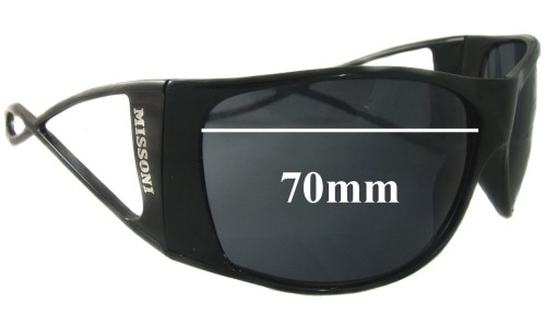 Sunglass Fix Replacement Lenses for Missoni Unknown Model - 70mm Wide 