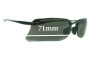 Sunglass Fix Ersatzgläser für Maui Jim MJ411 Turtle Bay - 71mm Wide 