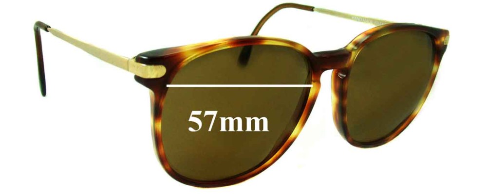 Sunglass Fix Replacement Lenses for Monsieur 7112 - 57mm Wide