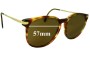 Sunglass Fix Replacement Lenses for Monsieur 7112 - 57mm Wide 