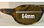 Sunglass Fix Replacement Lenses for Morrissey Risk - 64mm Wide 