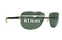Sunglass Fix Lentes de Repuesto para Mykita Burt - 61mm Wide 