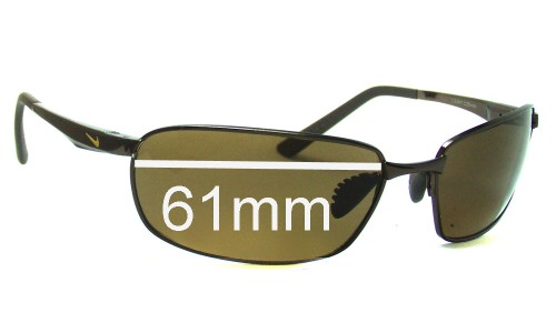 Sunglass Fix Replacement Lenses for Nike EV0569 EV0570 Avid  - 61mm Wide 