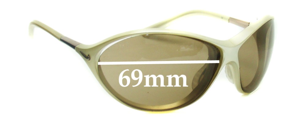 Sunglass Fix Replacement Lenses for Nike EV0469 Inspire - 69mm Wide