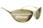 Sunglass Fix Replacement Lenses for Nike EV0469 Inspire - 69mm Wide 