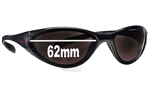 Sunglass Fix Replacement Lenses for Nike EV0010 Interchange Round - 62mm Wide 
