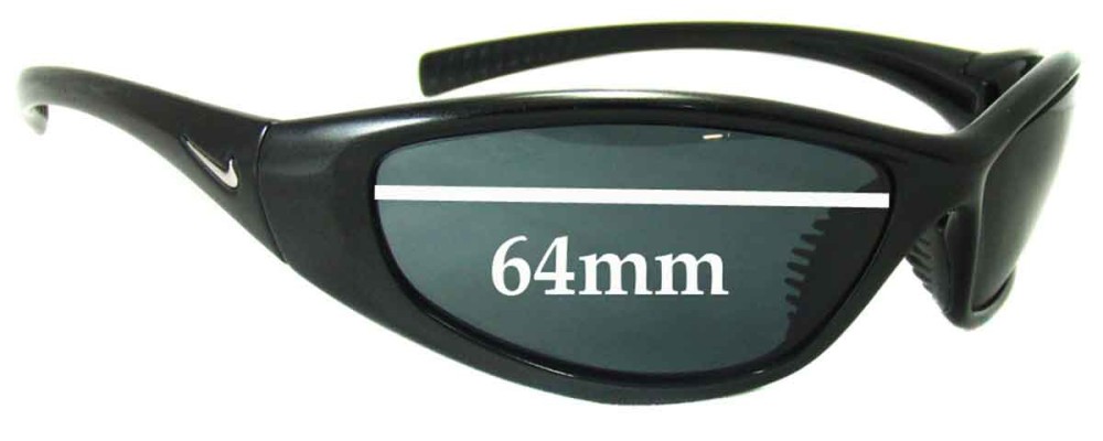 Sunglass Fix Replacement Lenses for Nike Tarj RD - 64mm Wide