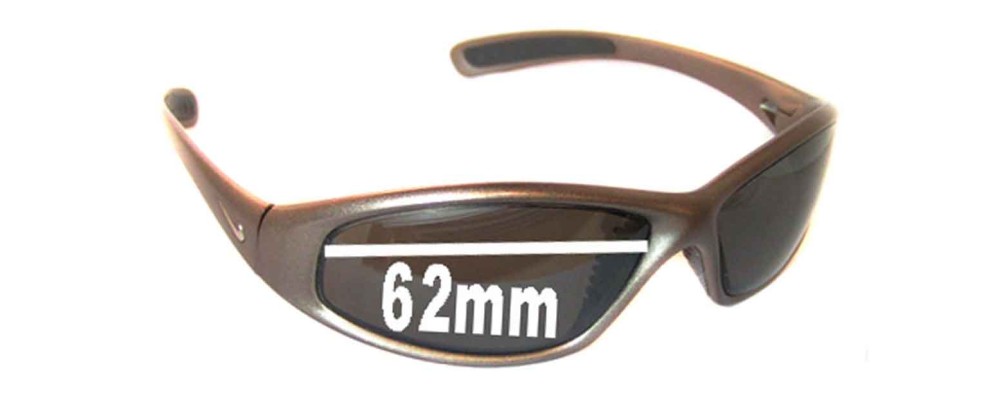 Sunglass Fix Replacement Lenses for Nike EV0015 Tarj Square - 62mm Wide