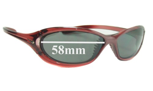 Sunglass Fix Replacement Lenses for Nike EV0062 Treviso - 58mm Wide 