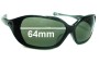 Sunglass Fix Replacement Lenses for Oakley Betray - 64mm Wide 