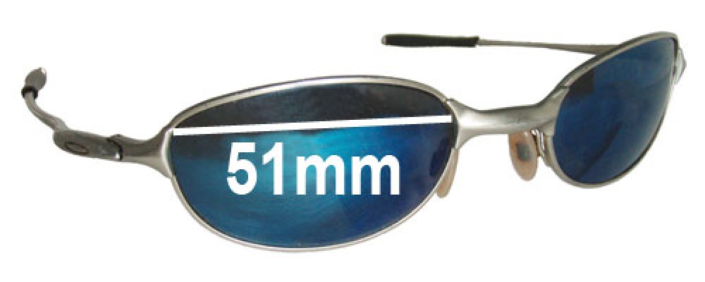 Sunglass Fix Replacement Lenses for Oakley E Wire 2.1 - 51mm Wide