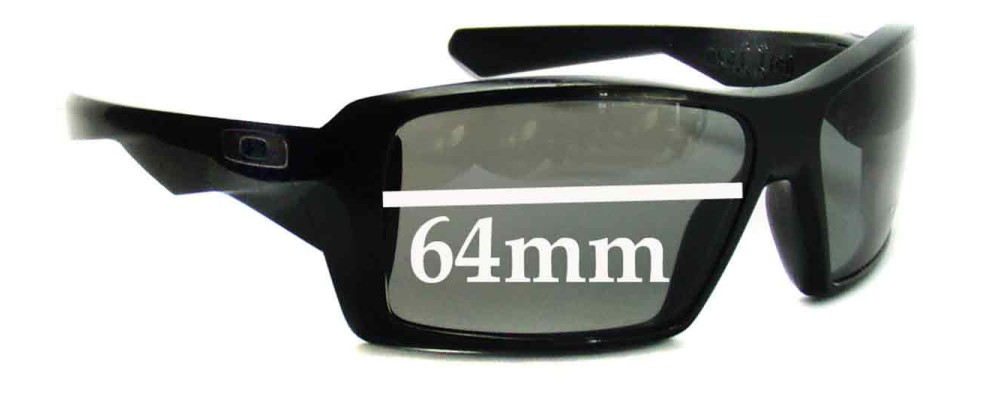 Sunglass Fix Replacement Lenses for Oakley Eye Patch - 64mm Wide