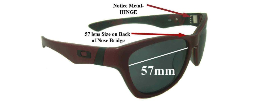 Oakley Jupiter LX Replacement Sunglass Lenses - 57mm wide *Please Measure As There are 2 Sizes*