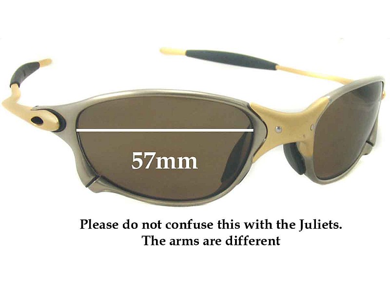 Sunglass Fix Replacement Lenses for Oakley METAL XX - 57mm Wide