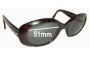 Sunglass Fix Replacement Lenses for Oroton  1193 HZ - 51mm Wide 