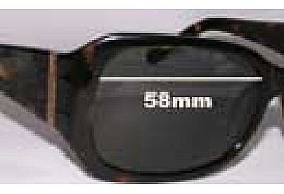 Oroton  Oasis Verres de Remplacement 58mm wide 