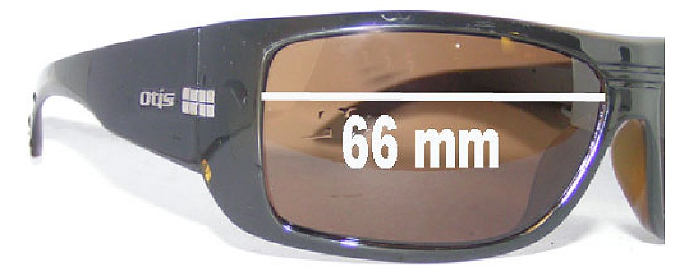 Sunglass Fix Replacement Lenses for Otis Unknown Model - 66mm Wide