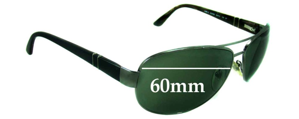 Sunglass Fix Replacement Lenses for Persol 2288-S - 60mm Wide