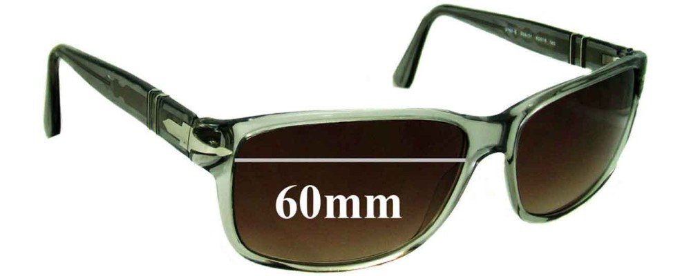 Sunglass Fix Replacement Lenses for Persol 2760-S - 60mm Wide
