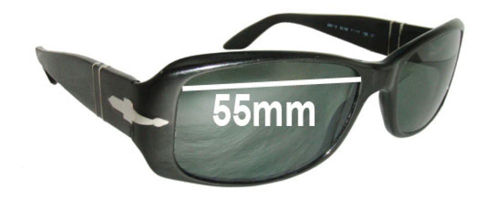 Sunglass Fix Replacement Lenses for Persol 2861-S - 55mm Wide