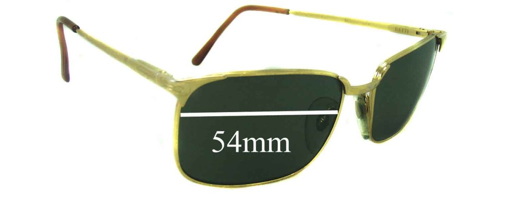 Sunglass Fix Replacement Lenses for Persol Ratti PM 501 - 54mm Wide