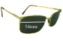 Sunglass Fix Replacement Lenses for Persol Ratti PM 501 - 54mm Wide 