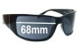 Sunglass Fix Replacement Lenses for Police S1532 - 68mm Wide 
