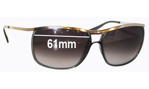 Sunglass Fix Replacement Lenses for Police S8293 - 61mm Wide 