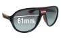Sunglass Fix Replacement Lenses for Prada SPS01M - 61mm Wide 