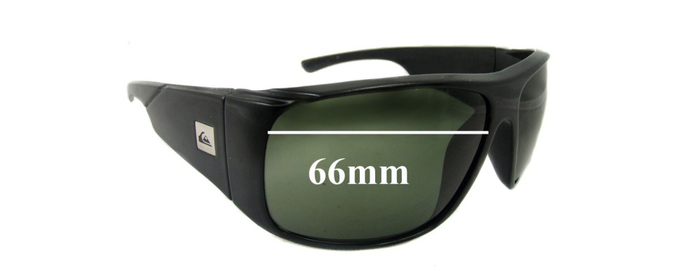 Sunglass Fix Replacement Lenses for Quiksilver Revolver - 66mm Wide