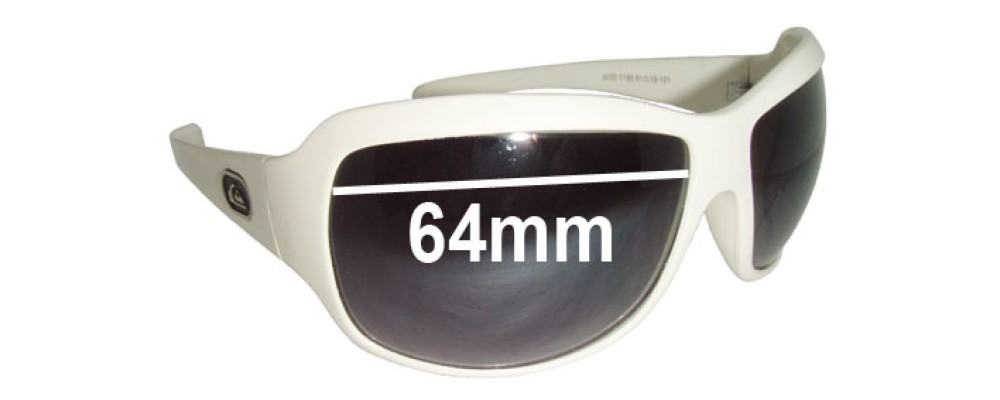 Sunglass Fix Replacement Lenses for Quiksilver MOD 7185 - 64mm Wide