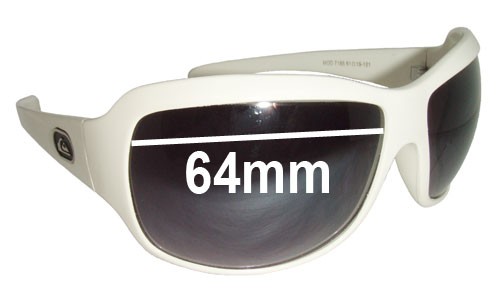 Sunglass Fix Replacement Lenses for Quiksilver MOD 7185 - 64mm Wide 